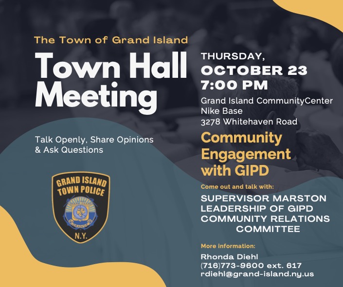 Town Hall Meeting Flyer, Oct 23 2025