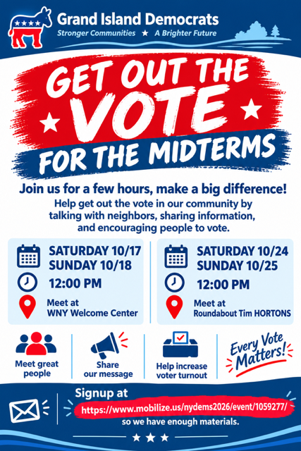 Get out the vote on Grand Island